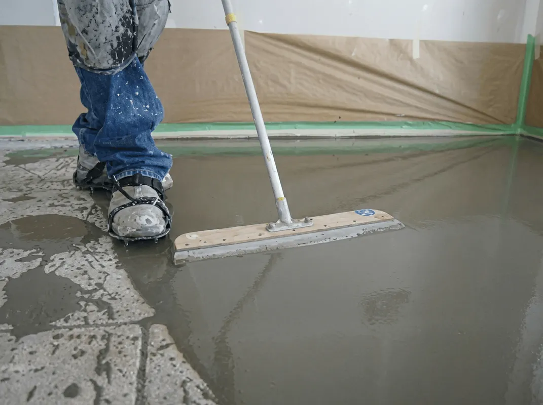 Uneven floor being professionally repaired in Providence, RI
